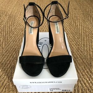Steve Madden Carrson Black Suede 10